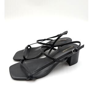 Reformation Serenity Bare Kitten Heel Sandal Women's Black Size US5.5 EU36